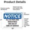 Signmission All Co-Pays And Deductibles Are Due At Time, 10 in W x Rectangle, Vinyl Decal OS-2PACK-NS-D-710-L-10092 - alternate 3